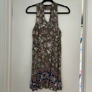 Floral halter dress